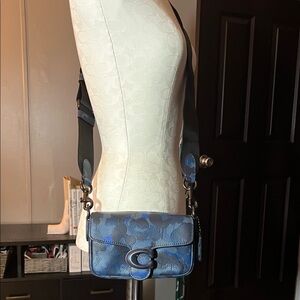 Coach Tabby Camo Blue Crossbody Bag